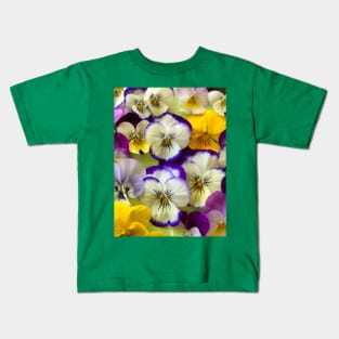 Pretty Pansies Kids T-Shirt